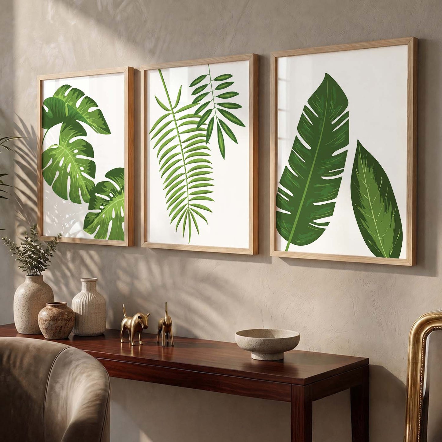 Nature Inspired Wall Posters with Frame for Home Decor