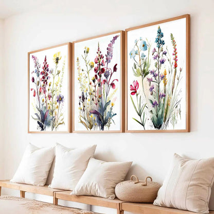 Floral  Wall  Art Paintings for Living Room - Wall Poster With frames