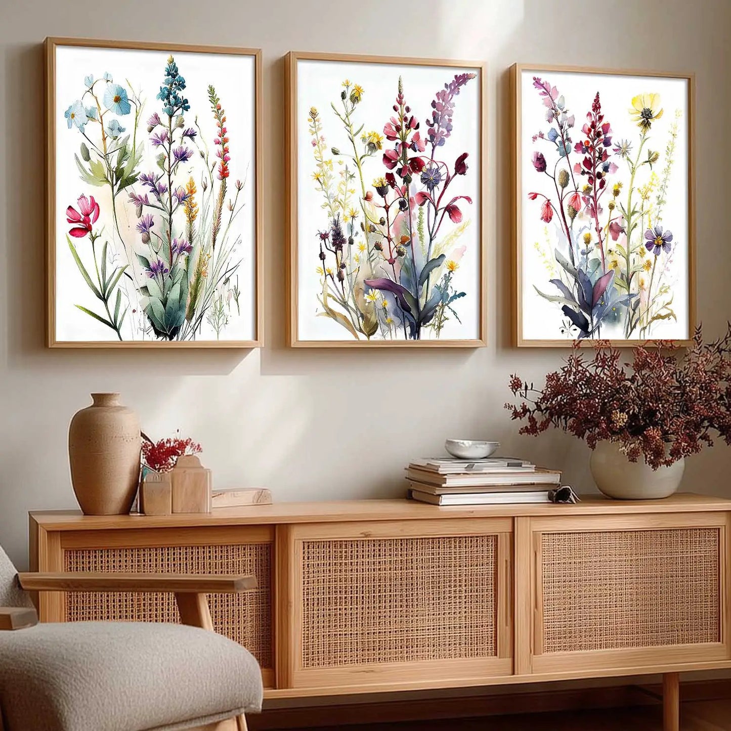 Floral  Wall  Art Paintings for Living Room - Wall Poster With frames