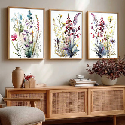Floral  Wall  Art Paintings for Living Room - Wall Poster With frames