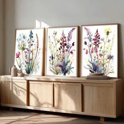 Floral  Wall  Art Paintings for Living Room - Wall Poster With frames