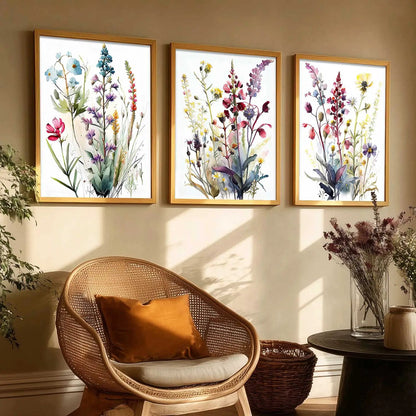 Floral  Wall  Art Paintings for Living Room - Wall Poster With frames