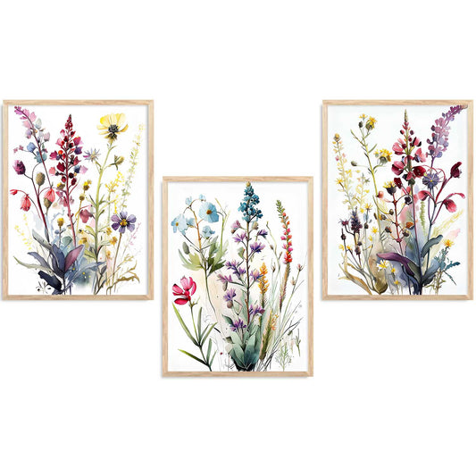 Floral  Wall  Art Paintings for Living Room - Wall Poster With frames