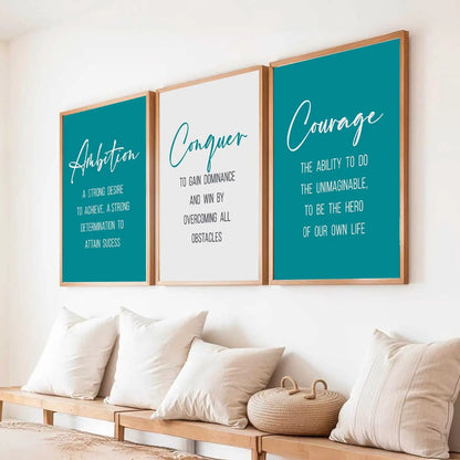 Motivational Wall Art Paintings for Living Room - Wall Poster With frames by Kotart store