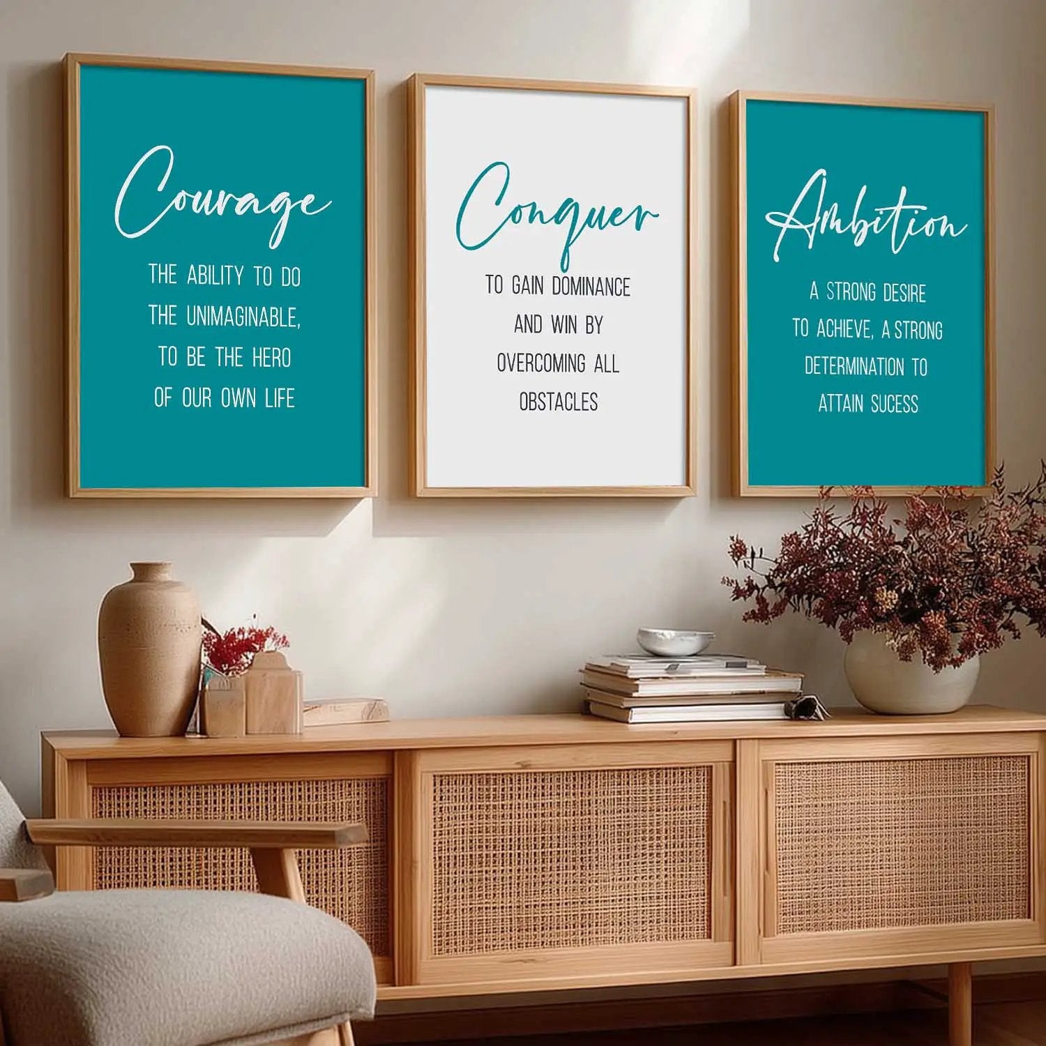 Motivational Wall Art Paintings for Living Room - Wall Poster With frames by Kotart store