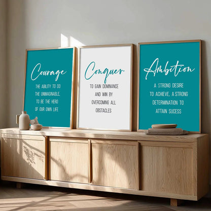 Motivational Wall Art Paintings for Living Room - Wall Poster With frames by Kotart store