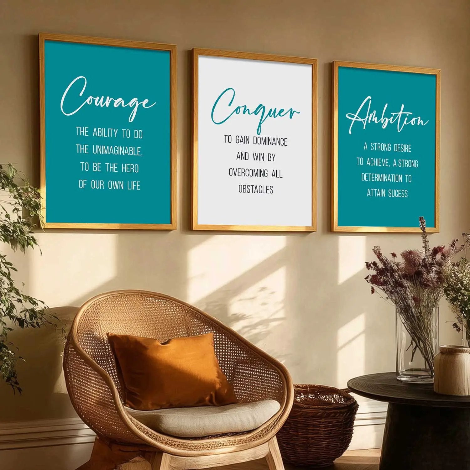 Motivational Wall Art Paintings for Living Room - Wall Poster With frames by Kotart store