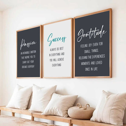 Motivational Wall Art Paintings for Living Room - Wall Poster With frames by Kotart store