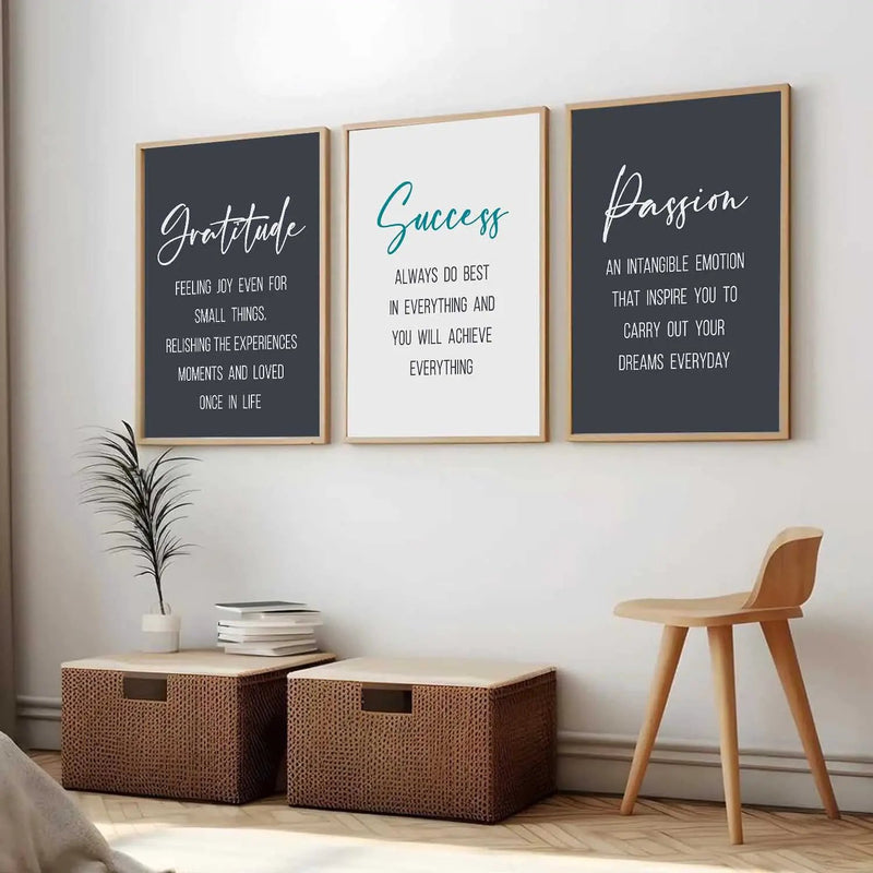 Motivational Wall Art Paintings for Living Room - Wall Poster With frames by Kotart store