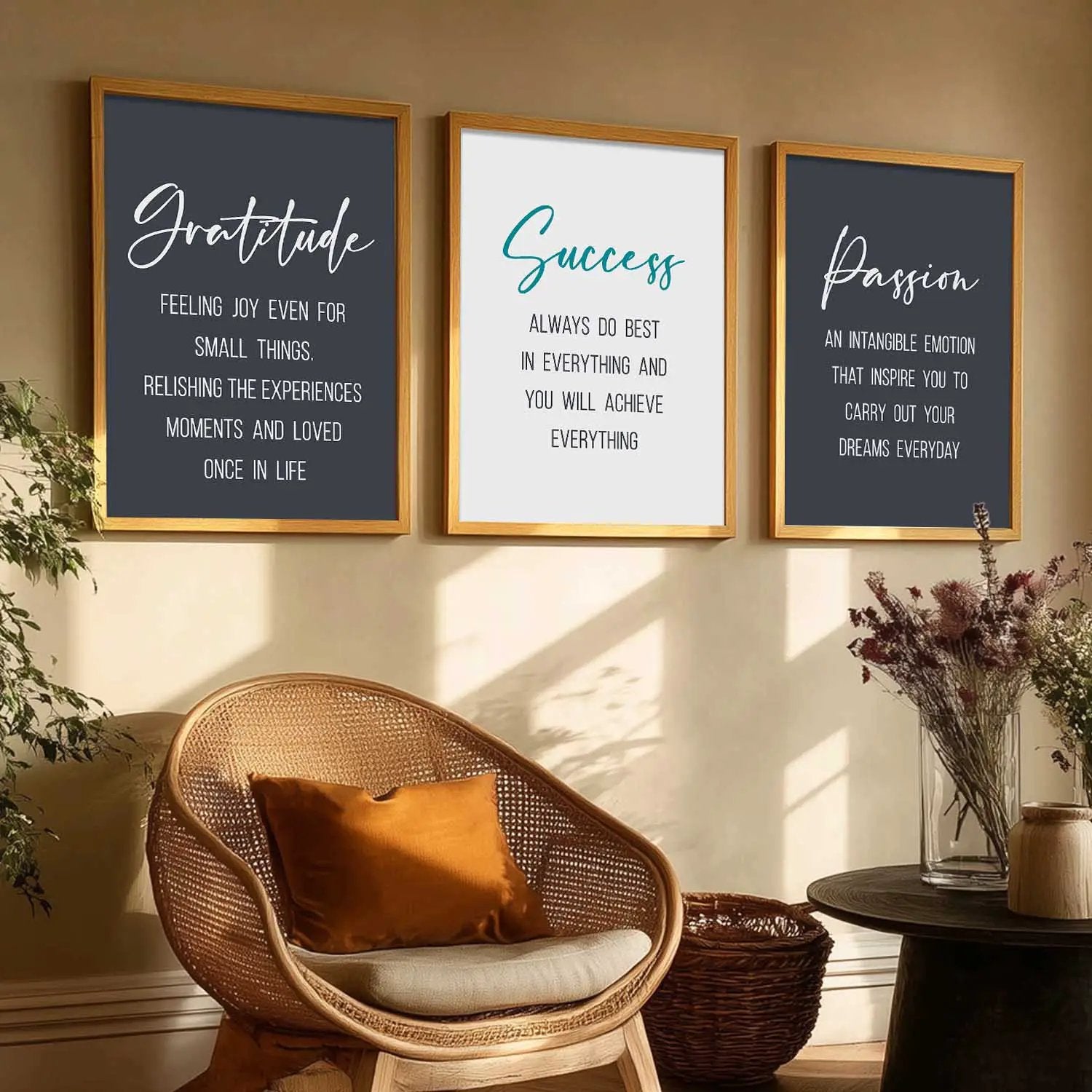 Motivational Wall Art Paintings for Living Room - Wall Poster With frames by Kotart store