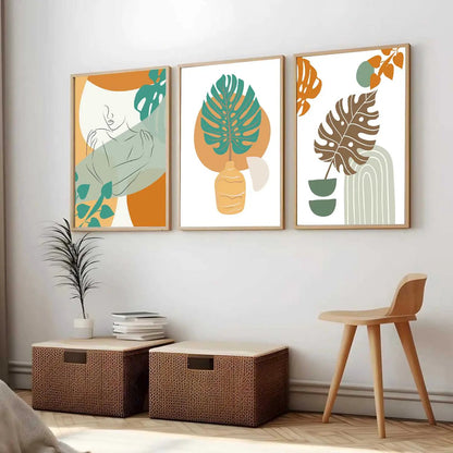 Boho  Wall  Art Paintings for Living Room - Wall Poster With frames