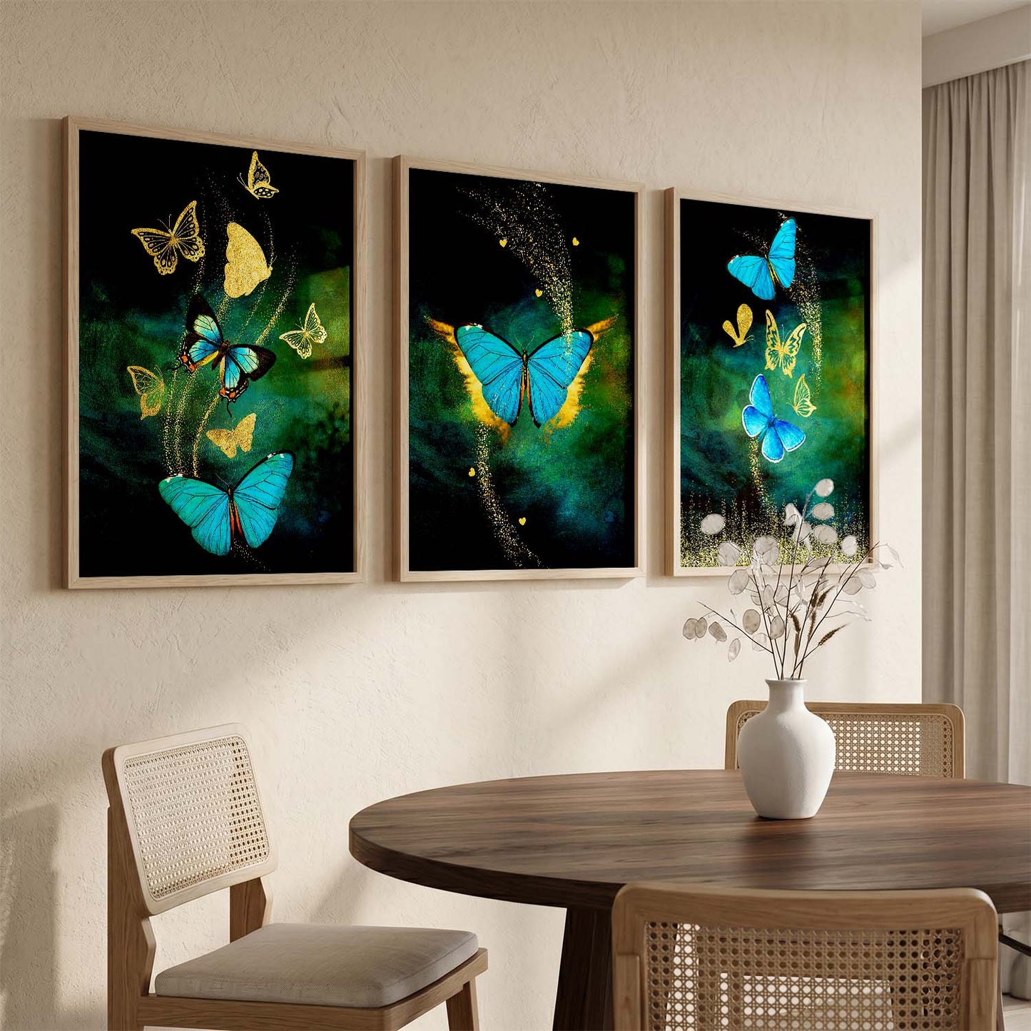 Golden Wall Art Sets - Modern Art for a Touch of Class