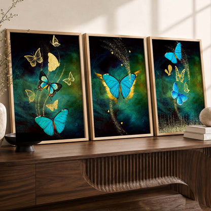 Golden Wall Art Sets - Modern Art for a Touch of Class
