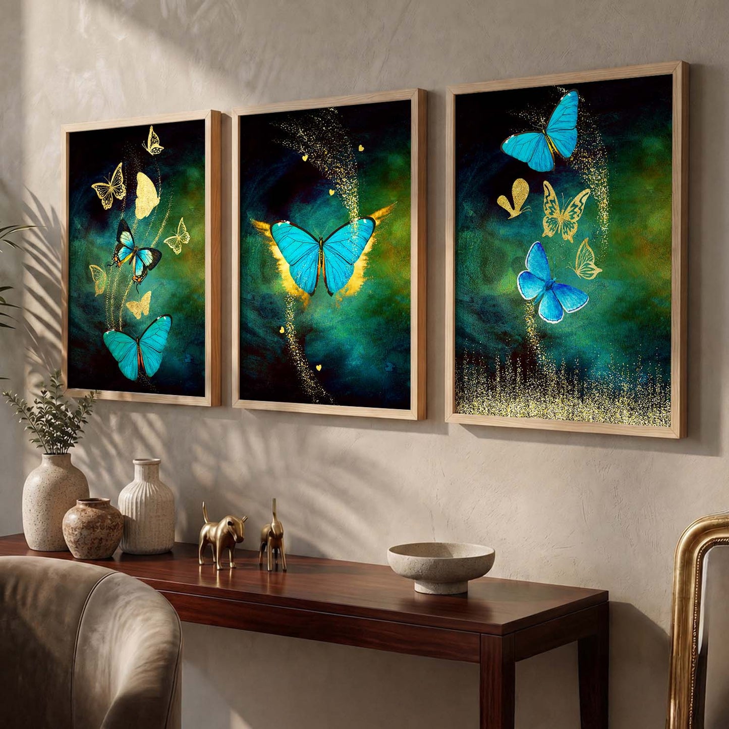 Golden Wall Art Sets - Modern Art for a Touch of Class