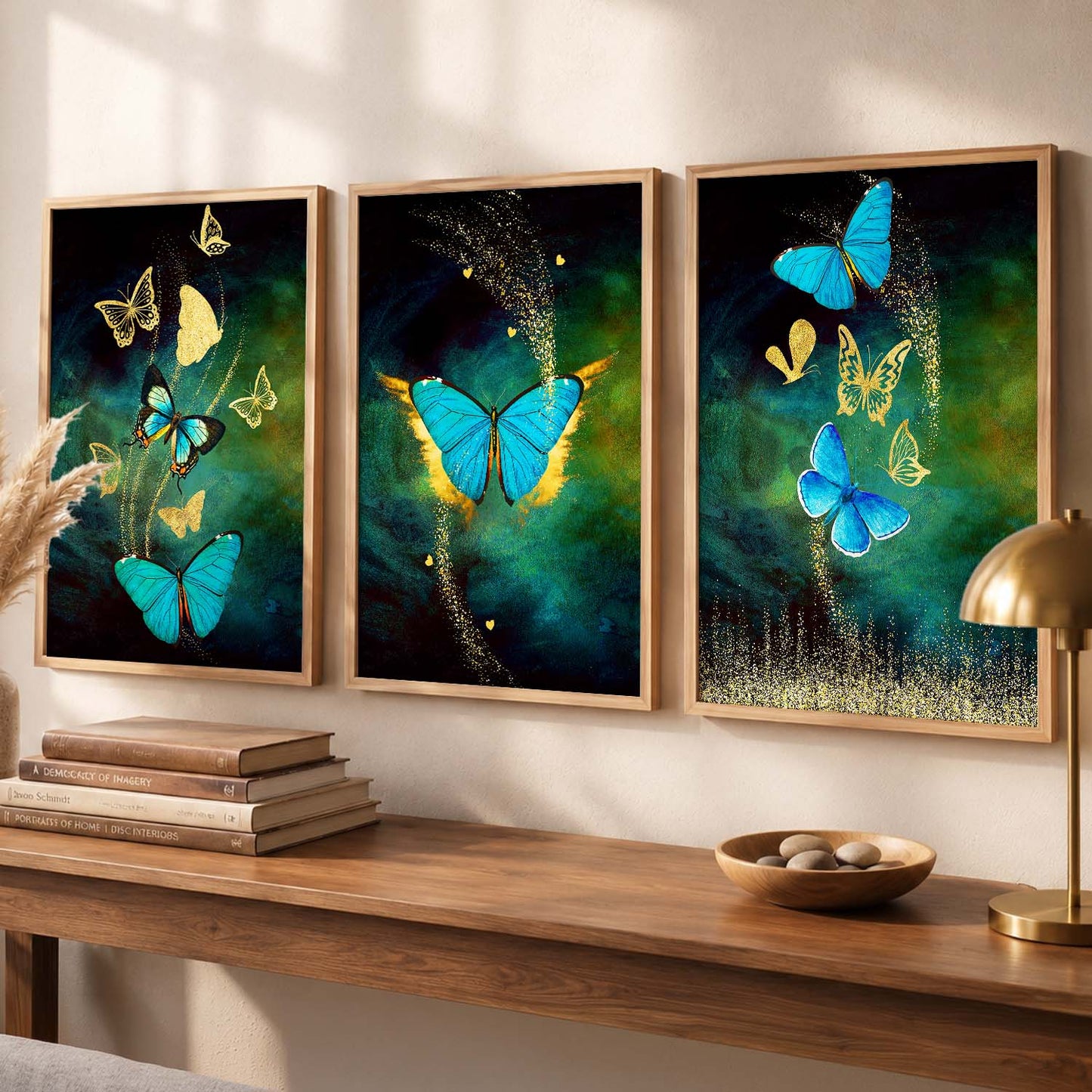 Golden Wall Art Sets - Modern Art for a Touch of Class