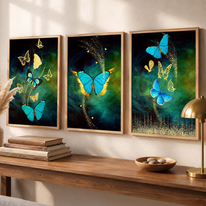Golden Wall Art Sets - Modern Art for a Touch of Class