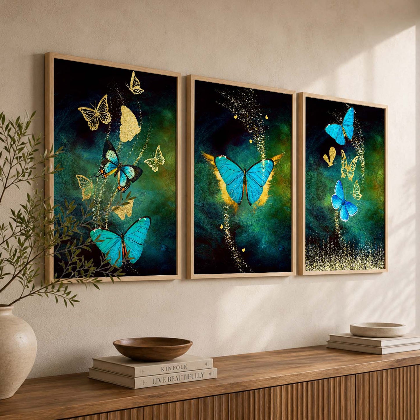 Golden Wall Art Sets - Modern Art for a Touch of Class