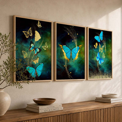 Golden Wall Art Sets - Modern Art for a Touch of Class
