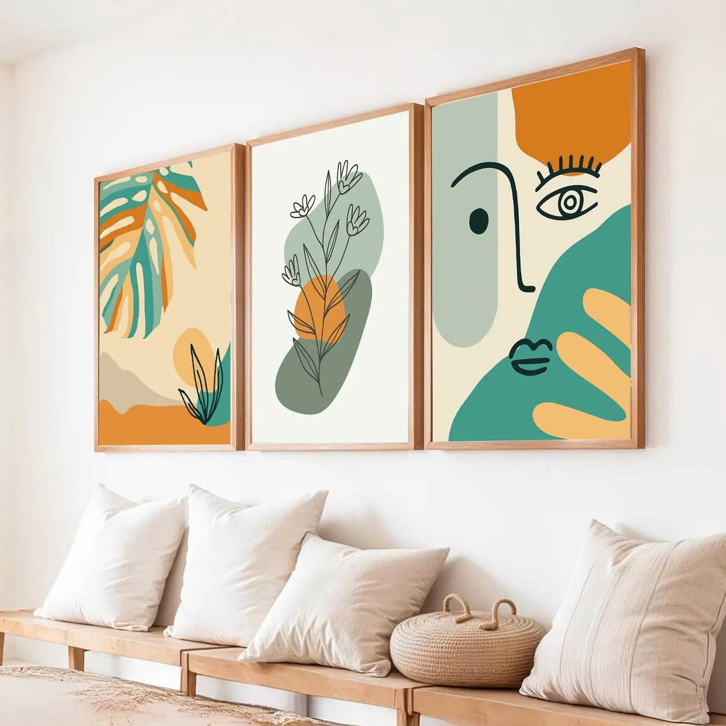 Boho   Wall  Art Paintings for Living Room - Wall Poster With frames