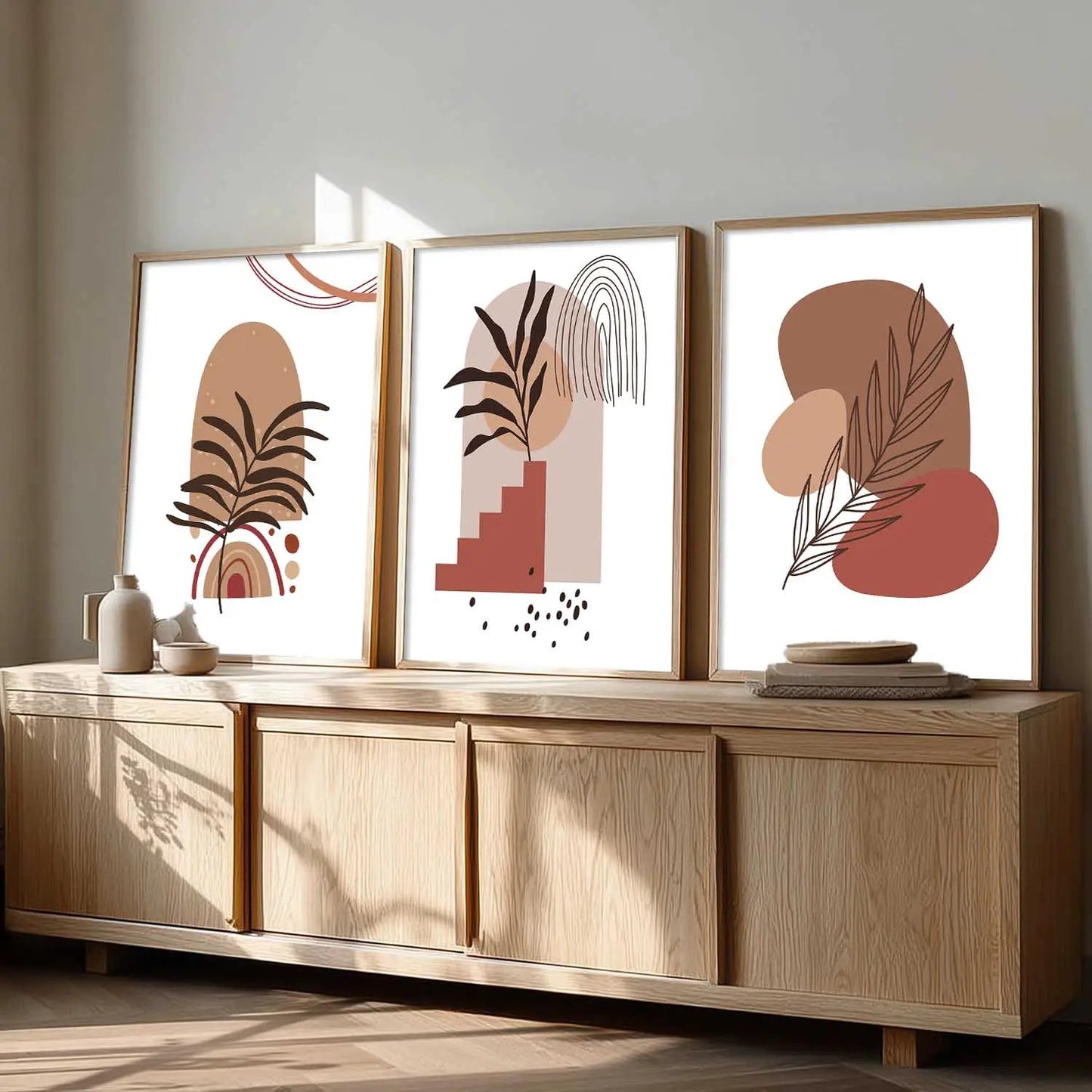 Boho  Wall  Art Paintings for Living Room - Wall Poster With frames