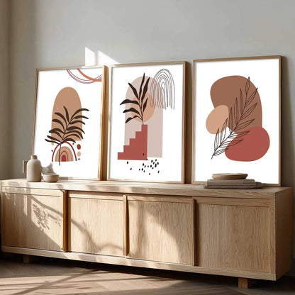 Boho  Wall  Art Paintings for Living Room - Wall Poster With frames