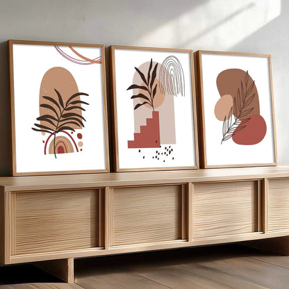 Boho  Wall  Art Paintings for Living Room - Wall Poster With frames