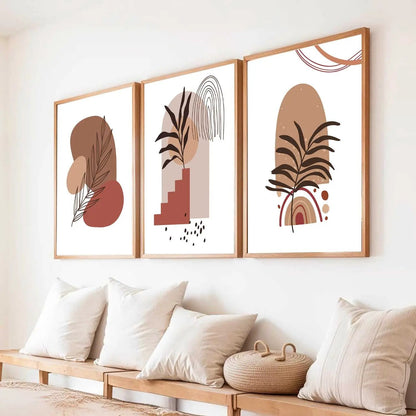 Boho  Wall  Art Paintings for Living Room - Wall Poster With frames