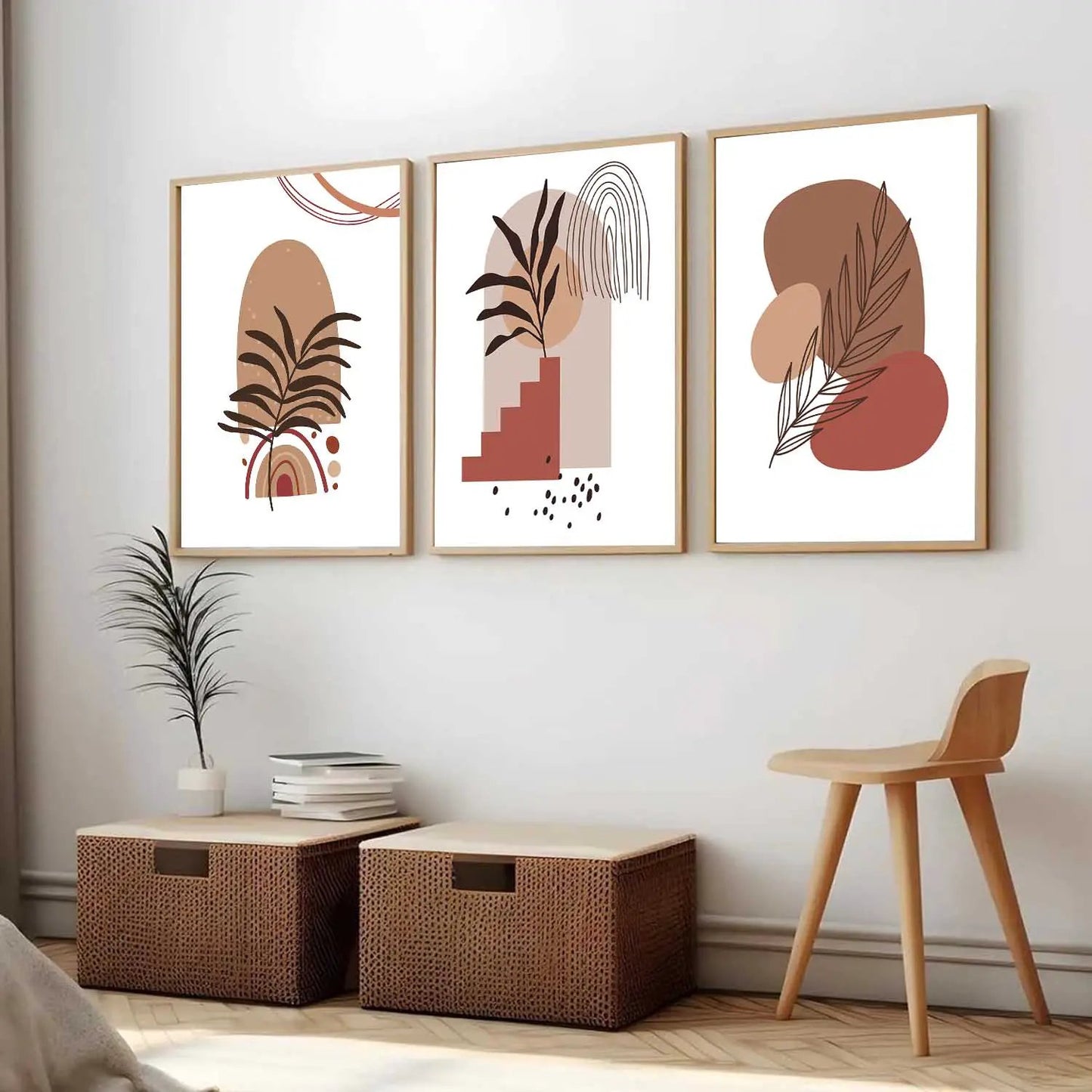 Boho  Wall  Art Paintings for Living Room - Wall Poster With frames