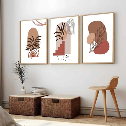 Boho  Wall  Art Paintings for Living Room - Wall Poster With frames