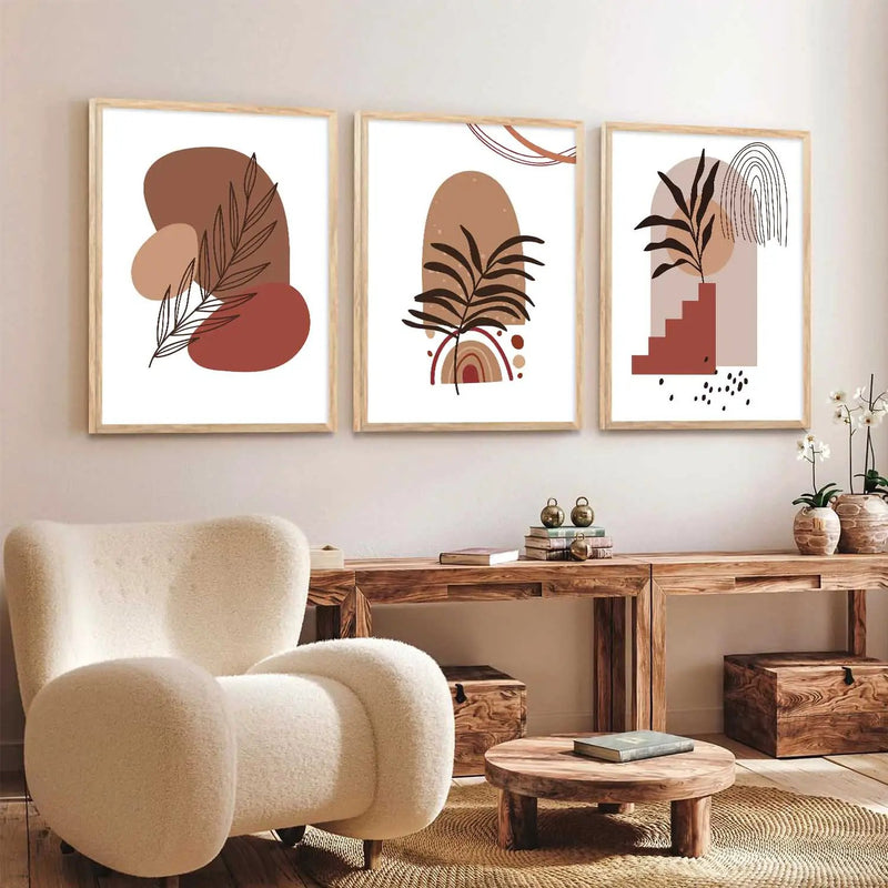 Boho  Wall  Art Paintings for Living Room - Wall Poster With frames