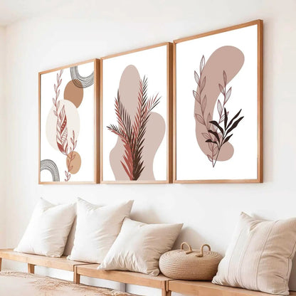 Boho  Wall Art Paintings for Living Room - Wall Poster With frames