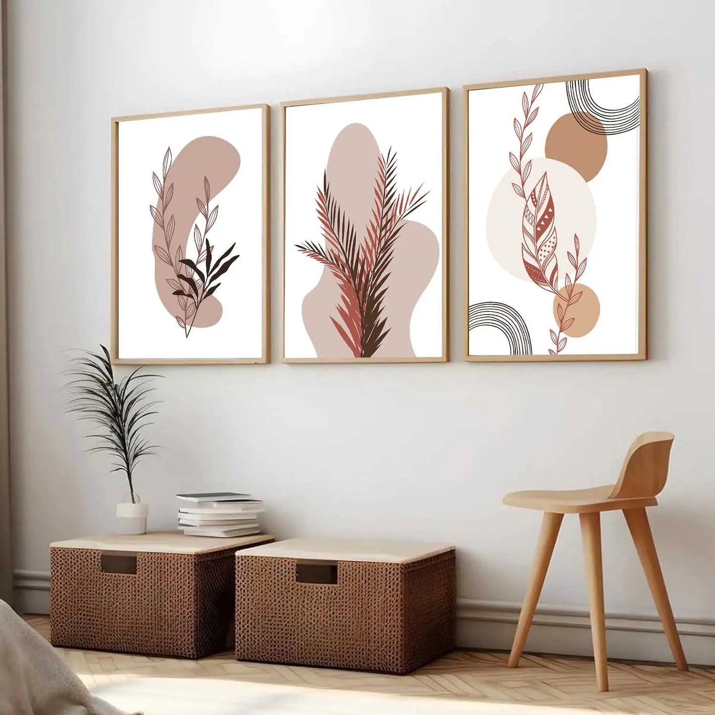 Boho  Wall Art Paintings for Living Room - Wall Poster With frames