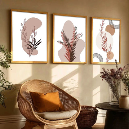 Boho  Wall Art Paintings for Living Room - Wall Poster With frames