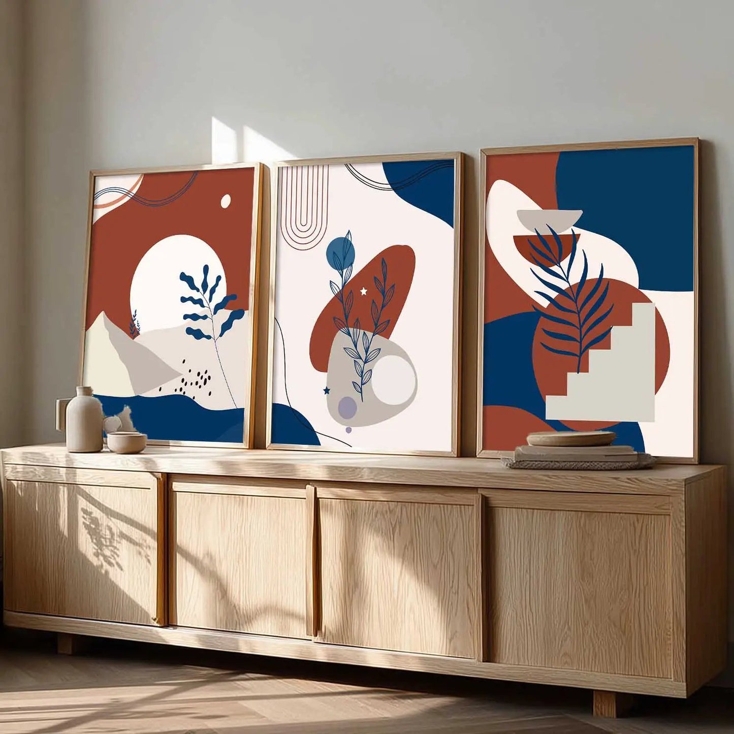 Boho Wall  Art Paintings for Living Room - Wall Poster With frames