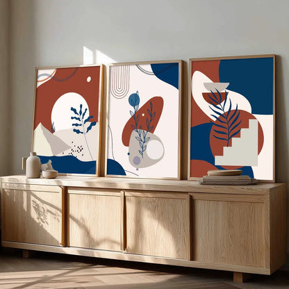 Boho Wall  Art Paintings for Living Room - Wall Poster With frames