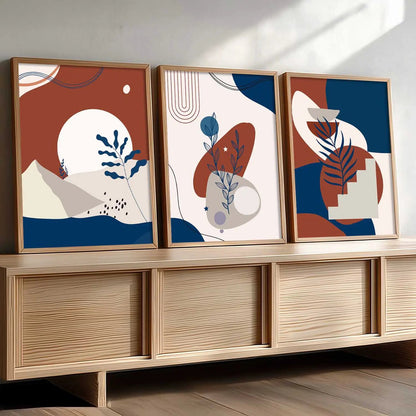 Boho Wall  Art Paintings for Living Room - Wall Poster With frames