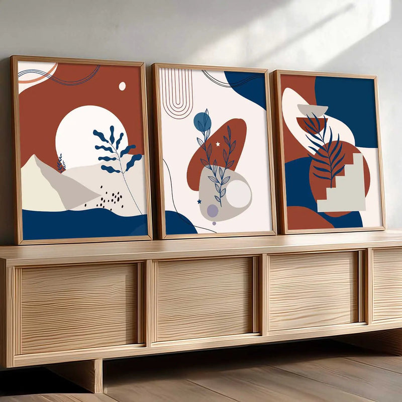 Boho Wall  Art Paintings for Living Room - Wall Poster With frames