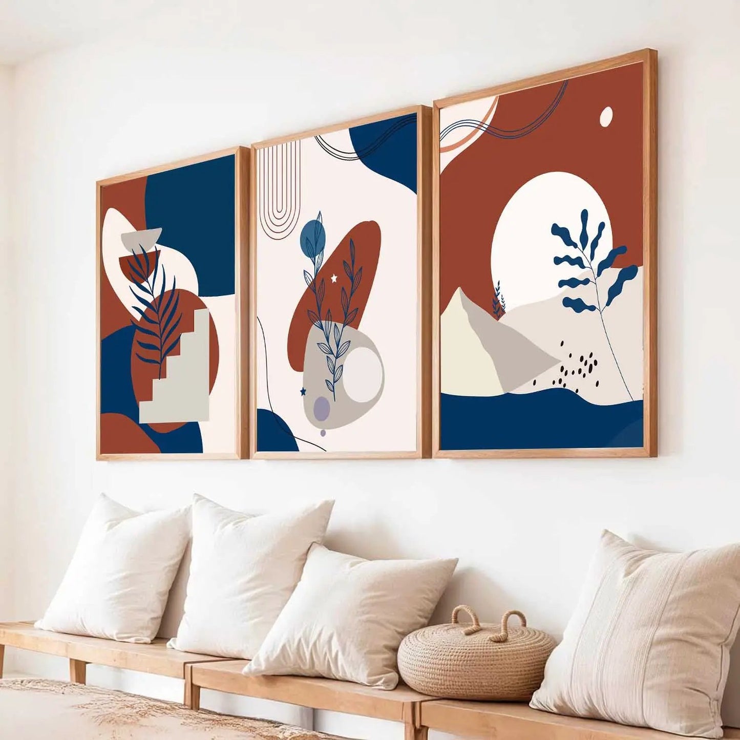 Boho Wall  Art Paintings for Living Room - Wall Poster With frames