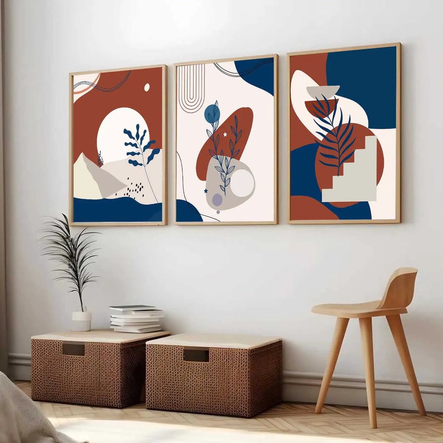 Boho Wall  Art Paintings for Living Room - Wall Poster With frames
