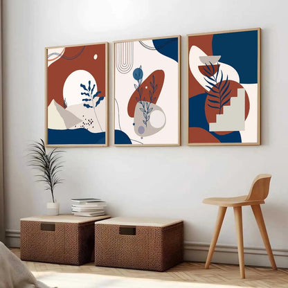 Boho Wall  Art Paintings for Living Room - Wall Poster With frames