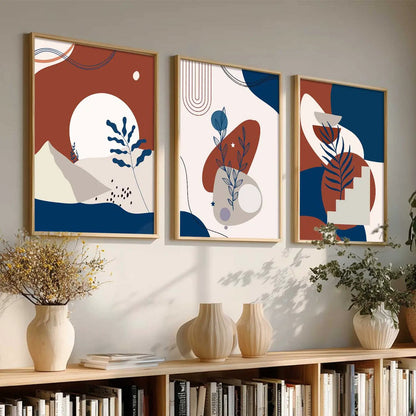 Boho Wall  Art Paintings for Living Room - Wall Poster With frames