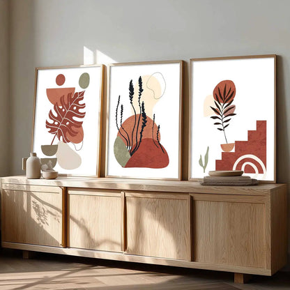 Boho  Wall  Art Paintings for Living Room - Wall Poster With frames
