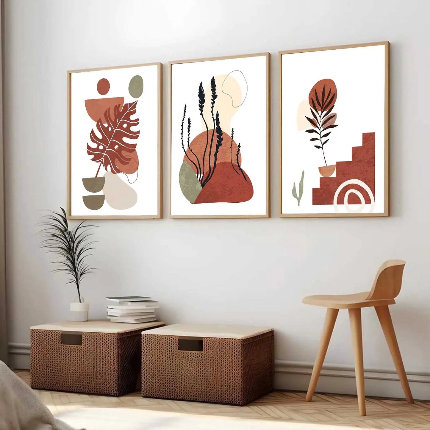 Boho  Wall  Art Paintings for Living Room - Wall Poster With frames