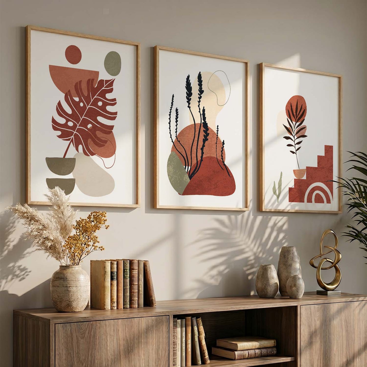 Boho  Wall  Art Paintings for Living Room - Wall Poster With frames