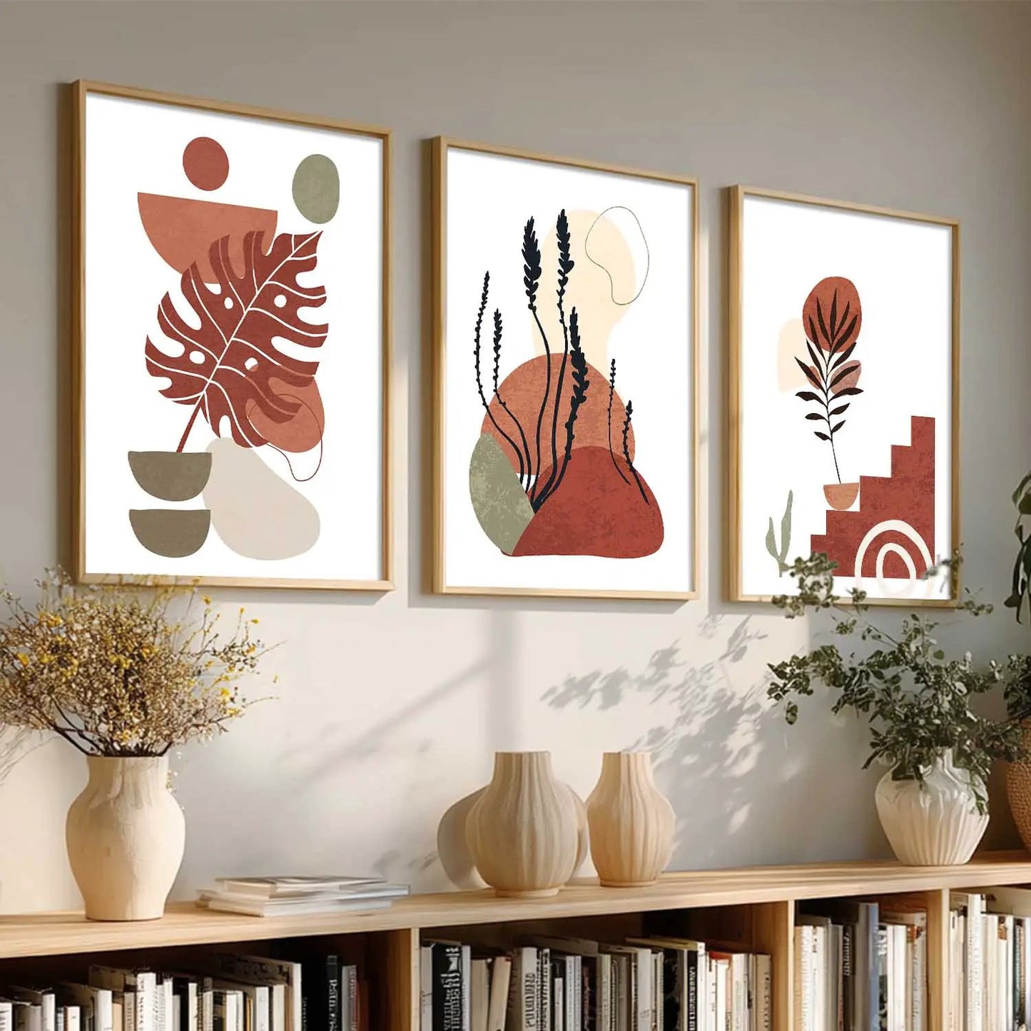 Boho  Wall  Art Paintings for Living Room - Wall Poster With frames