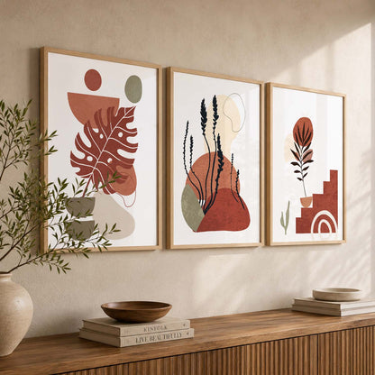 Boho  Wall  Art Paintings for Living Room - Wall Poster With frames