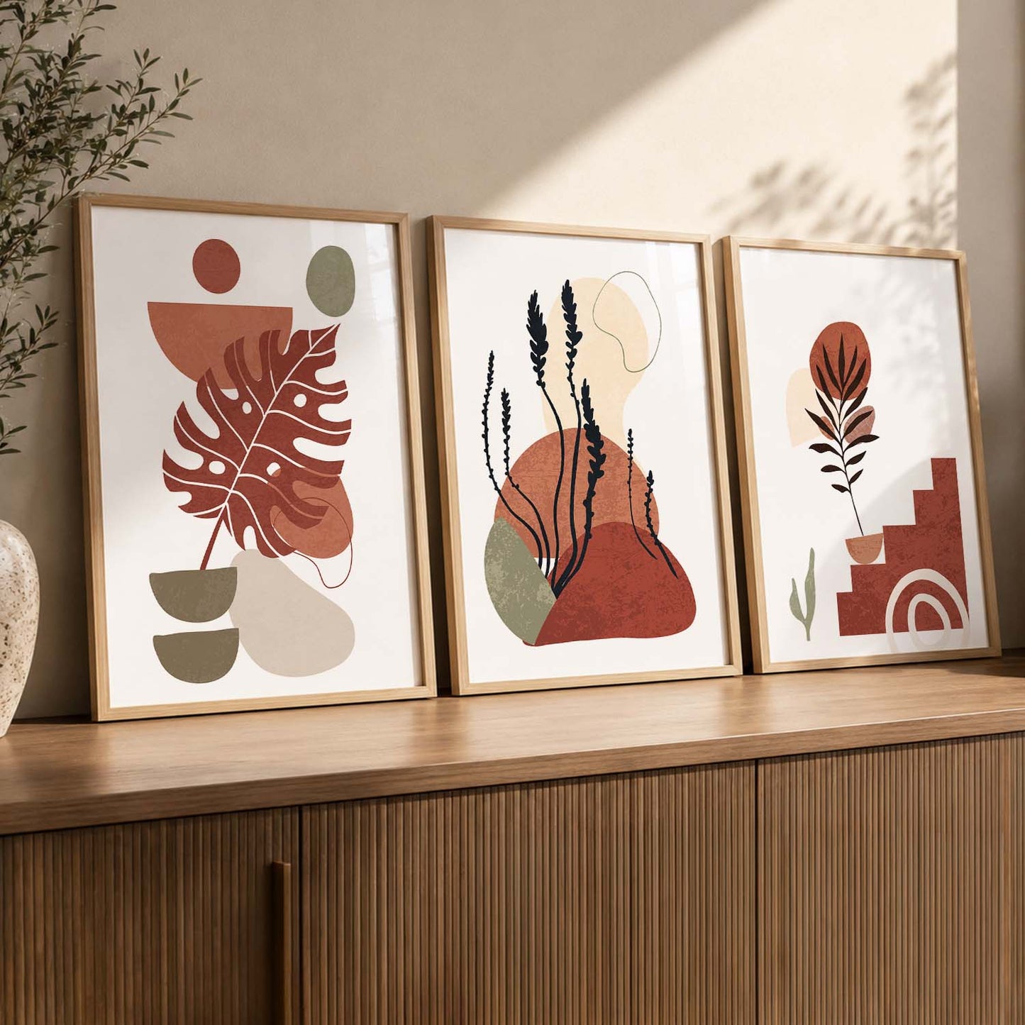 Boho  Wall  Art Paintings for Living Room - Wall Poster With frames