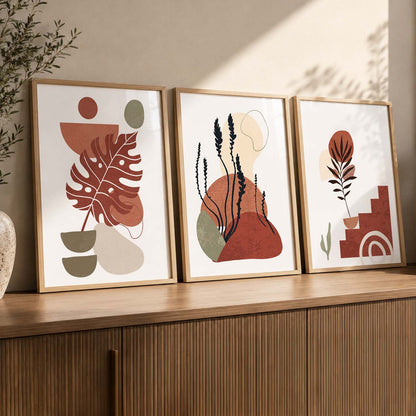 Boho  Wall  Art Paintings for Living Room - Wall Poster With frames