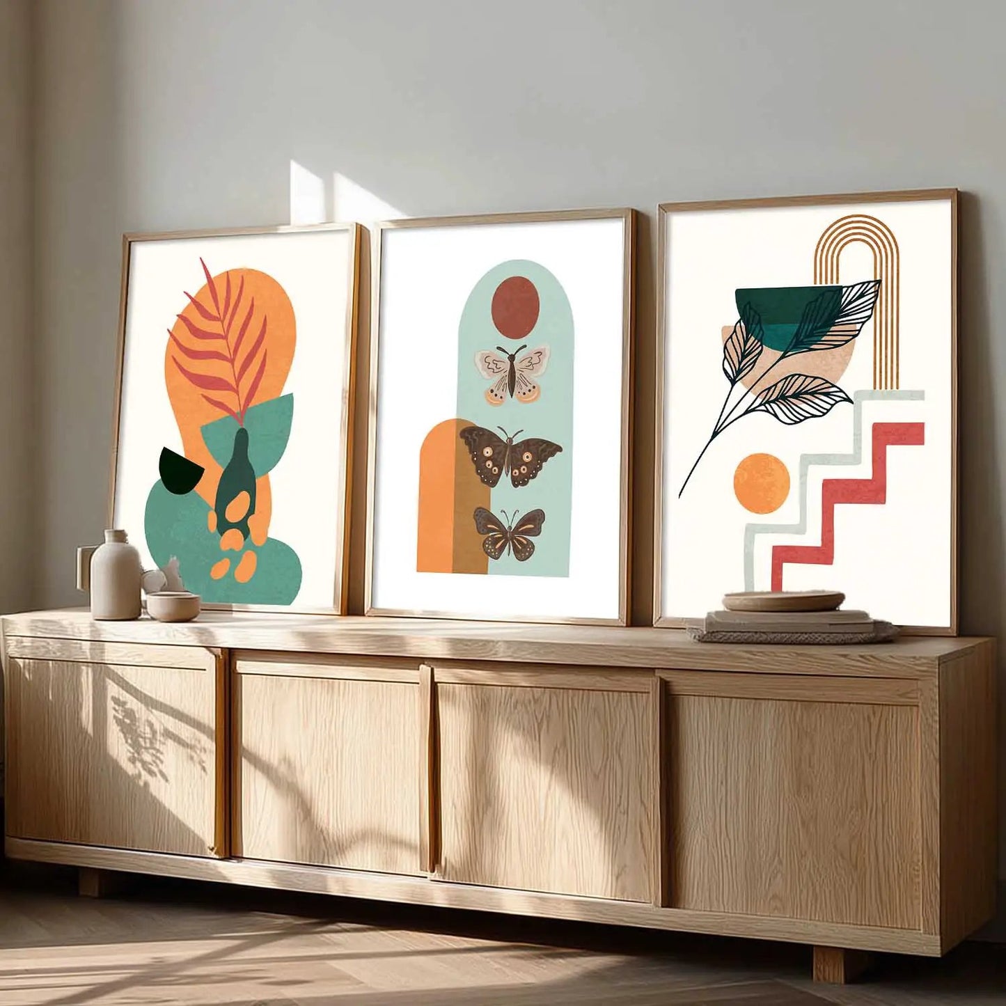 Boho  Wall Art Paintings for Living Room - Wall Poster With frames