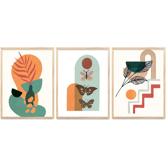 Boho  Wall Art Paintings for Living Room - Wall Poster With frames